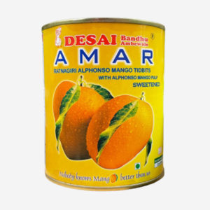 Desai Bandhu Ambewale - Alphonso Mango Tidbites with Alphonso Mango Pulp Sweetened (850 gms)